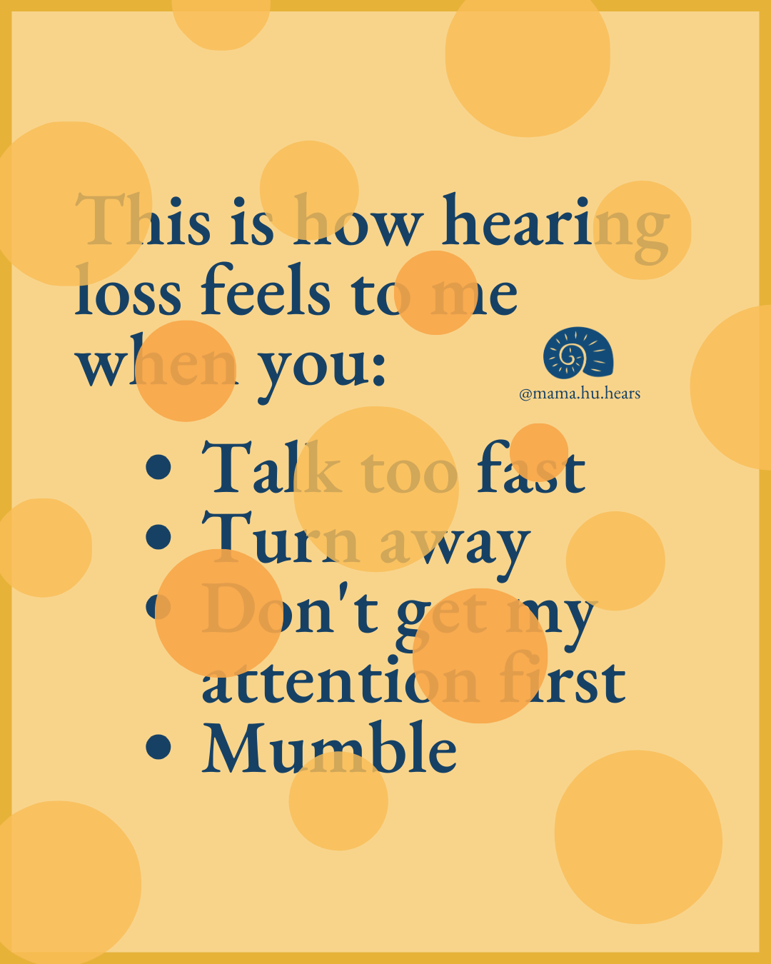 What is it like to have hearing loss?