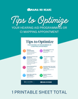 Tips to Optimize Your Hearing Aid Programming or CI Mapping Appointment - Printable
